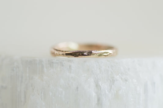 Recycled Molten Gold Ring