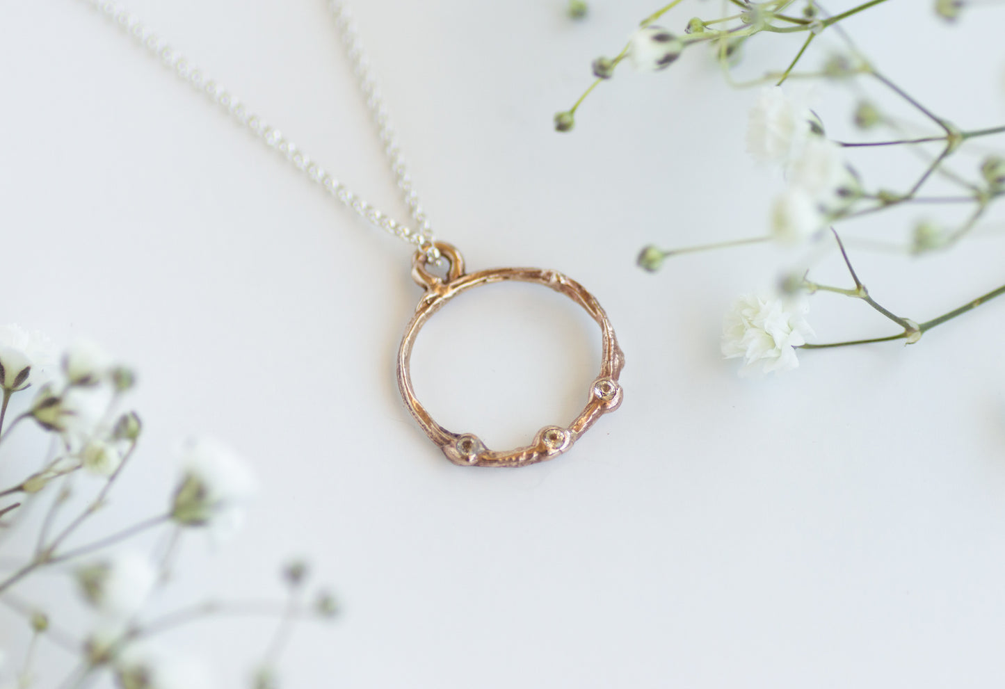 'Eryn' Necklace with 2mm Topaz