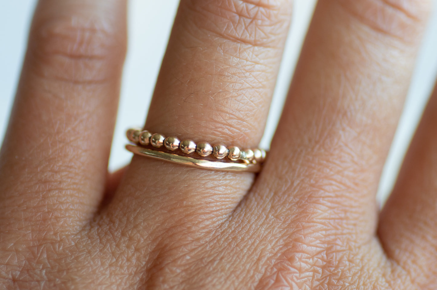 10K Solid Gold Stacking Ring