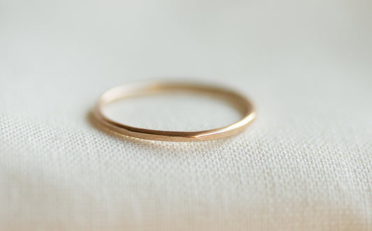 10K Solid Gold Stacking Ring